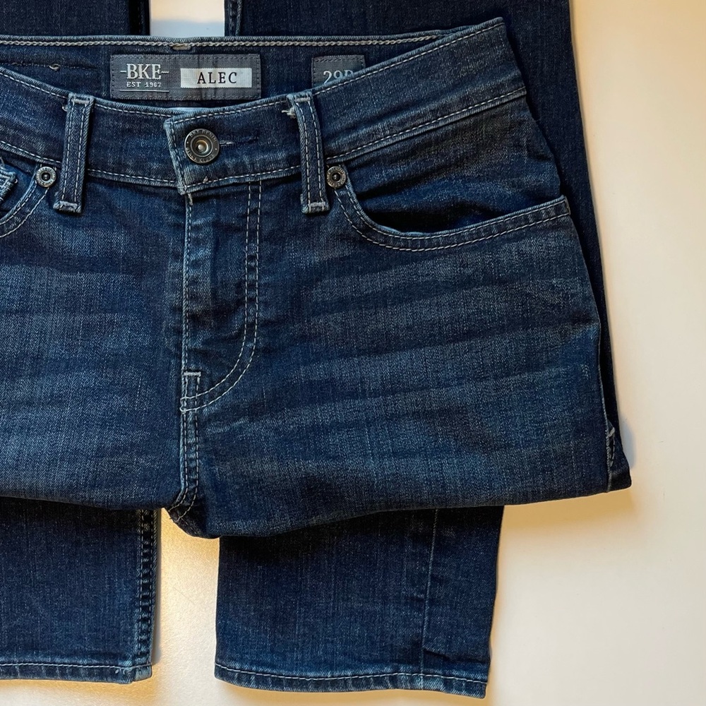 BKE Alec Skinny Jeans - Dark Wash & Stretchy - Size 29R - Picture 9 of 13